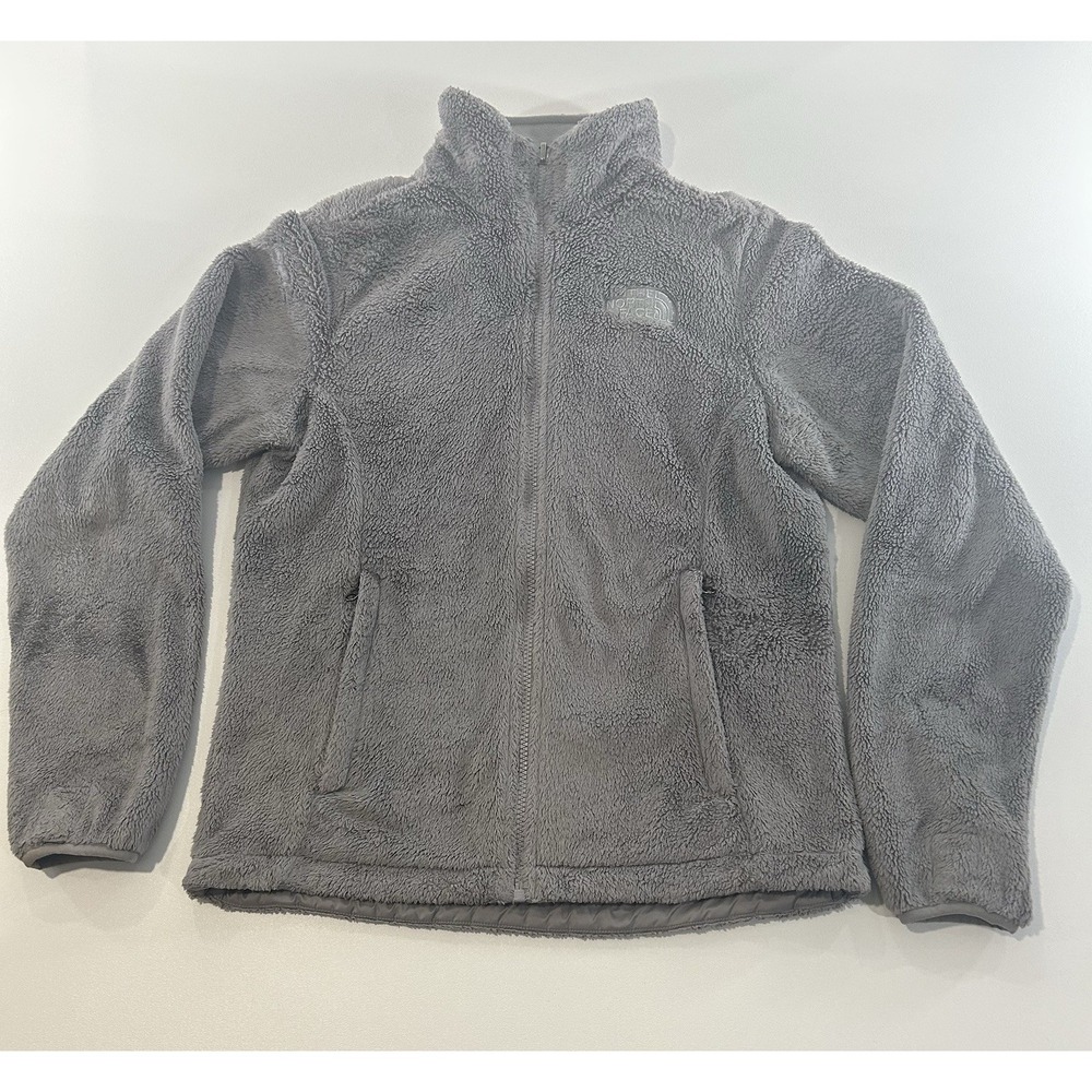 The North Face Osito Jacket Womens Small Gray Full Zip Fleece Soft Cozy